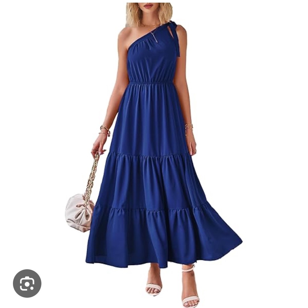 Who What Wear Royal Blue Maxi Dress
